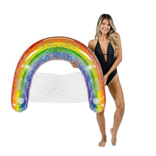 Large Sun Chair with Rainbow Glitter